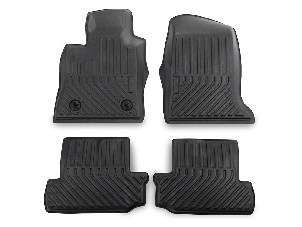 TruShield Precision Molded Front and Rear Floor Liners; Black (16-24 Camaro)