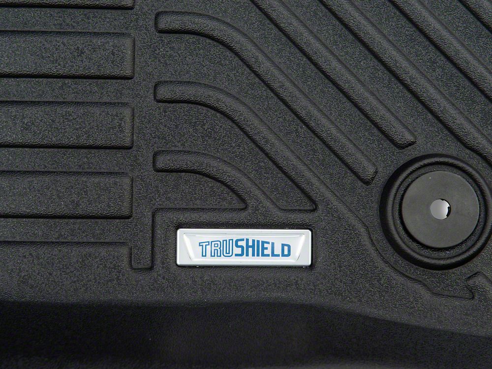 TruShield Precision Molded Front and Rear Floor Liners; Black (16-24 Camaro)