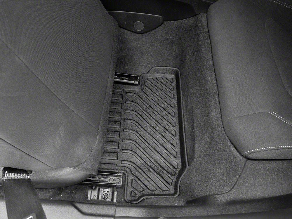 TruShield Precision Molded Front and Rear Floor Liners; Black (16-24 Camaro)