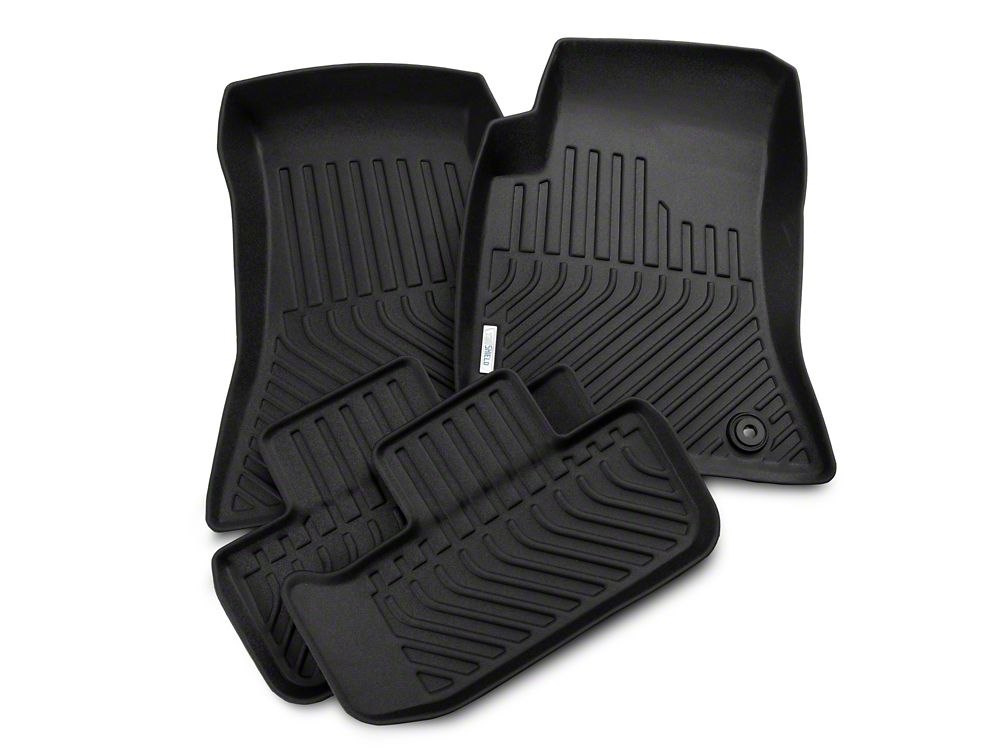 TruShield Precision Molded Front and Rear Floor Liners; Black (11-14 Challenger)