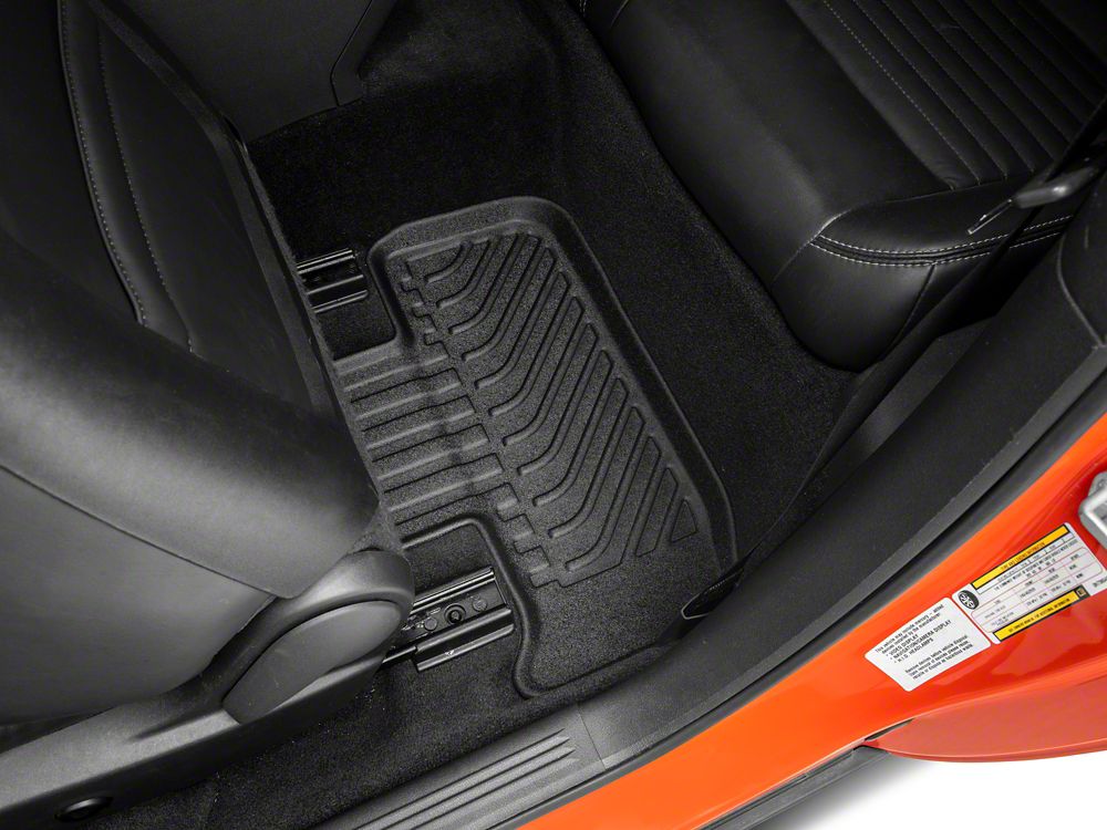 TruShield Precision Molded Front and Rear Floor Liners; Black (11-14 Challenger)