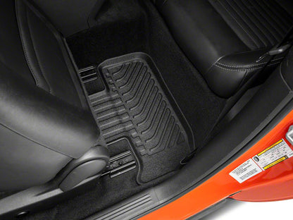 TruShield Precision Molded Front and Rear Floor Liners; Black (11-14 Challenger)