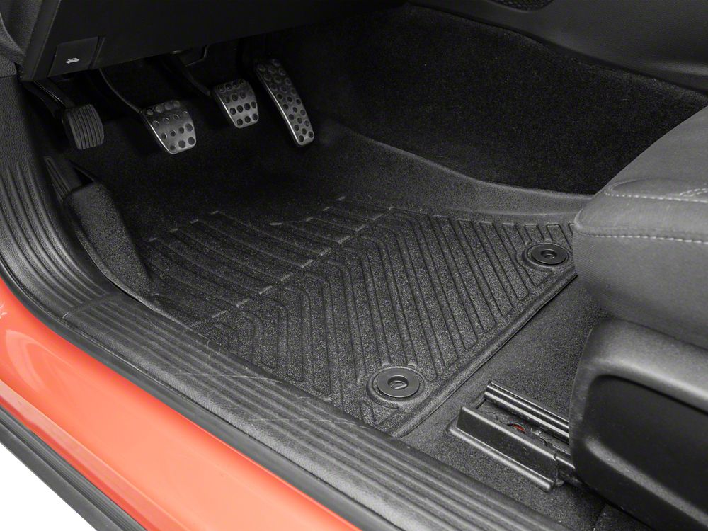 TruShield Precision Molded Front Floor Liners; Black (15-23 Challenger)