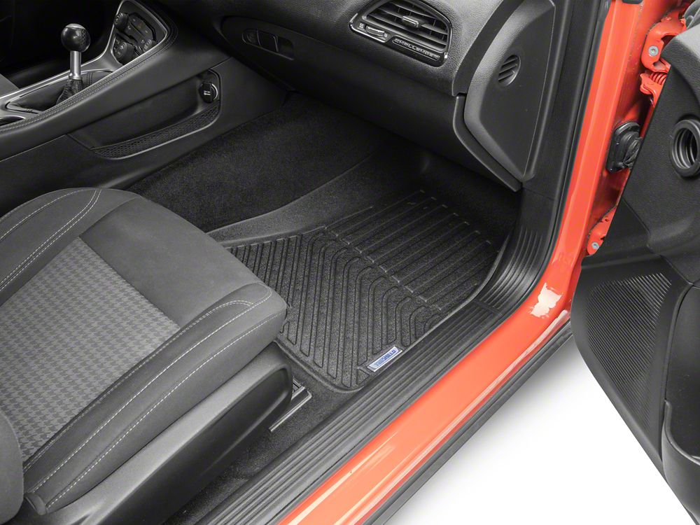TruShield Precision Molded Front Floor Liners; Black (15-23 Challenger)