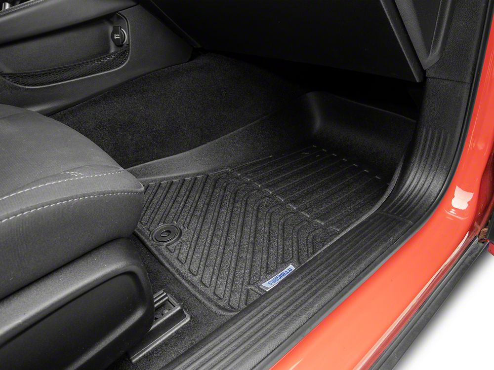 TruShield Precision Molded Front Floor Liners; Black (15-23 Challenger)