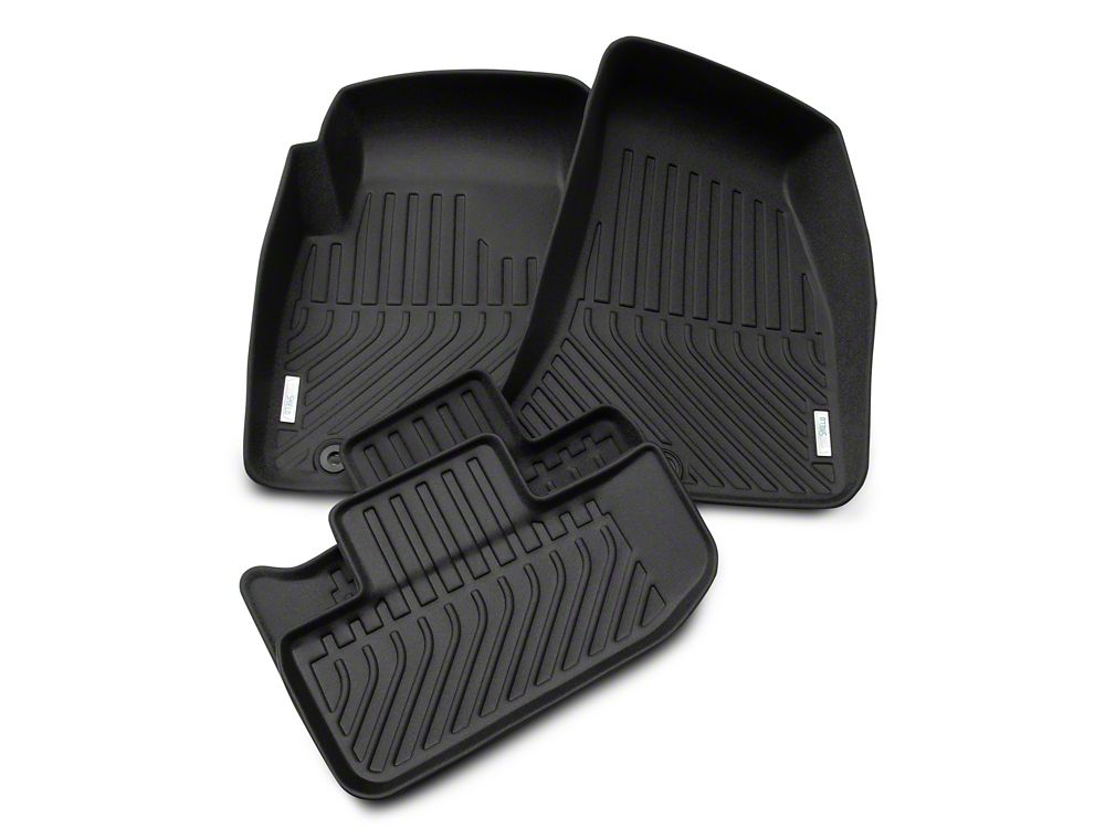 TruShield Precision Molded Front and Rear Floor Liners; Black (15-23 Challenger)