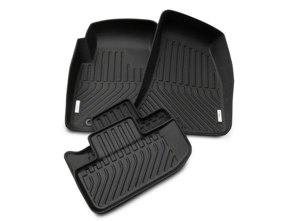 TruShield Precision Molded Front and Rear Floor Liners; Black (15-23 Challenger)