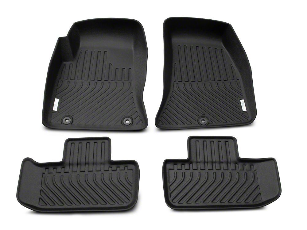 TruShield Precision Molded Front and Rear Floor Liners; Black (15-23 Challenger)
