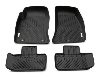 TruShield Precision Molded Front and Rear Floor Liners; Black (15-23 Challenger)