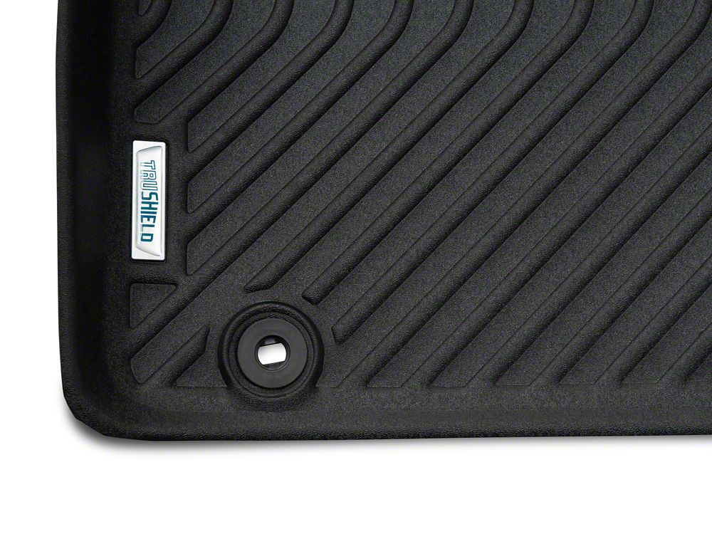 TruShield Precision Molded Front and Rear Floor Liners; Black (15-23 Challenger)