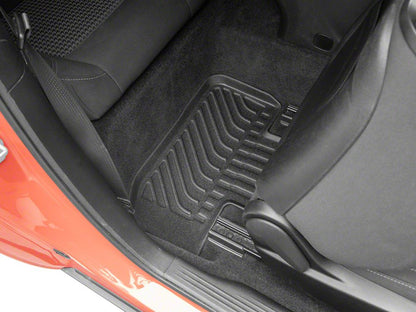 TruShield Precision Molded Front and Rear Floor Liners; Black (15-23 Challenger)