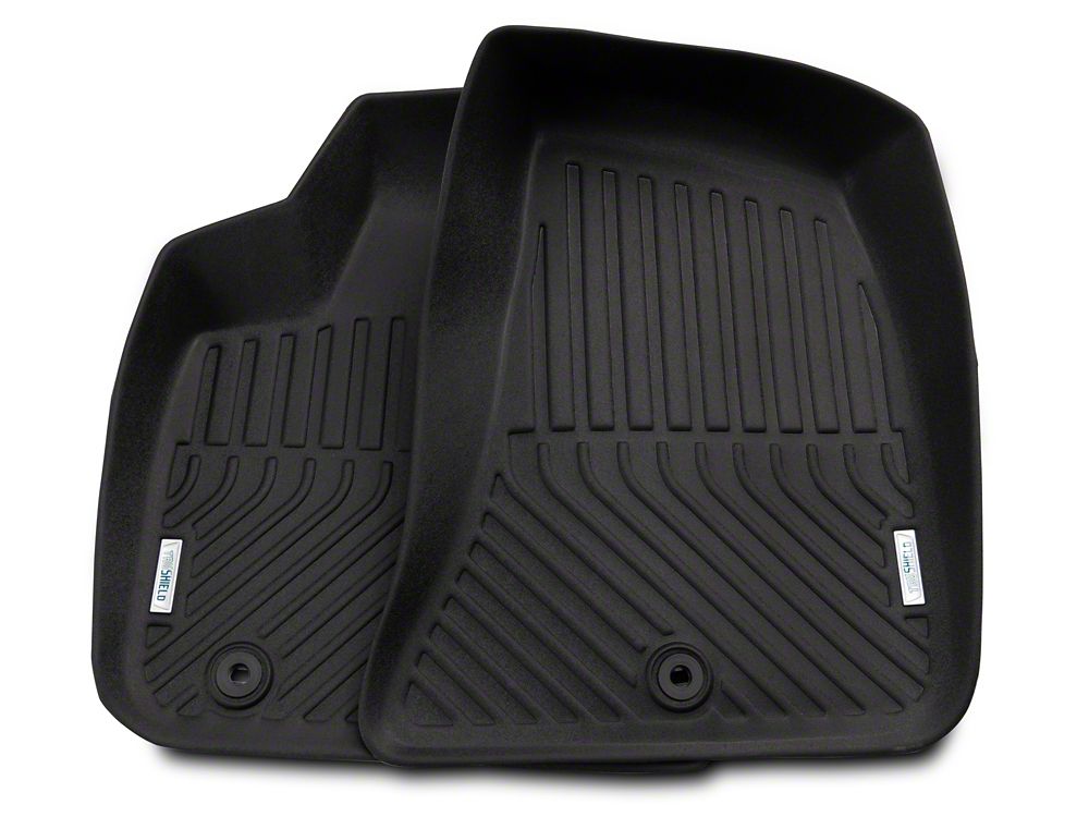 TruShield Precision Molded Front Floor Liners; Black (11-23 RWD Charger)