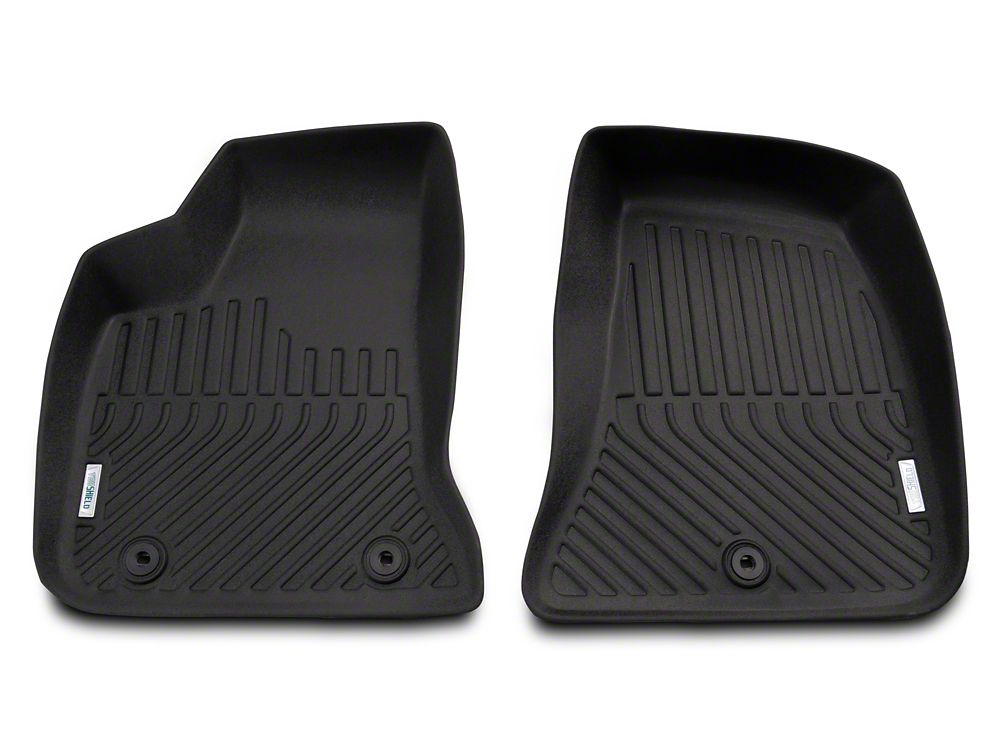 TruShield Precision Molded Front Floor Liners; Black (11-23 RWD Charger)
