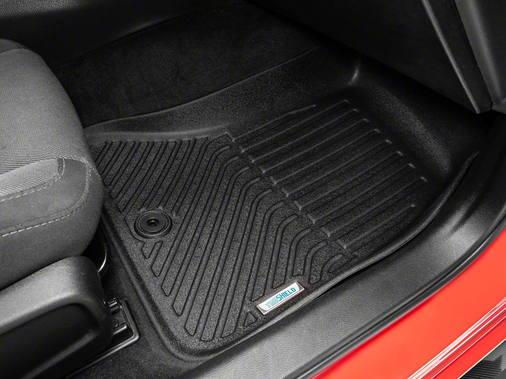 TruShield Precision Molded Front Floor Liners; Black (11-23 RWD Charger)