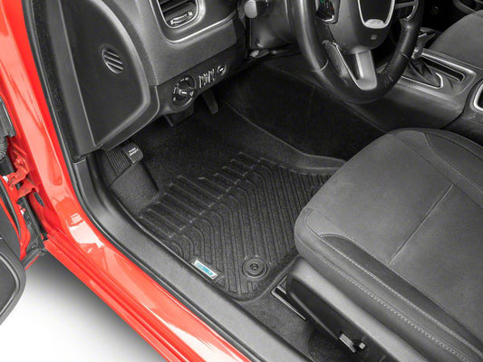 TruShield Precision Molded Front and Rear Floor Liners; Black (11-23 RWD Charger)