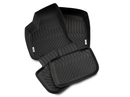 TruShield Precision Molded Front and Rear Floor Liners; Black (11-23 RWD Charger)