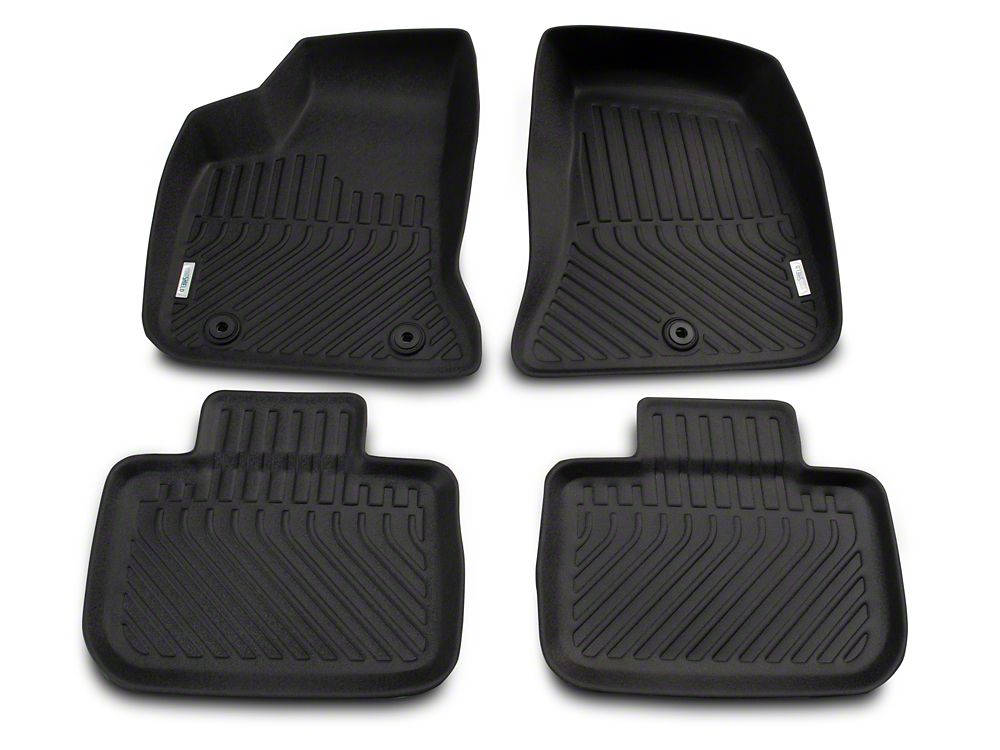 TruShield Precision Molded Front and Rear Floor Liners; Black (11-23 RWD Charger)