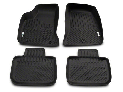 TruShield Precision Molded Front and Rear Floor Liners; Black (11-23 RWD Charger)