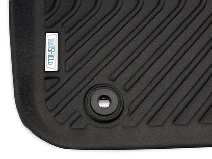 TruShield Precision Molded Front and Rear Floor Liners; Black (11-23 RWD Charger)