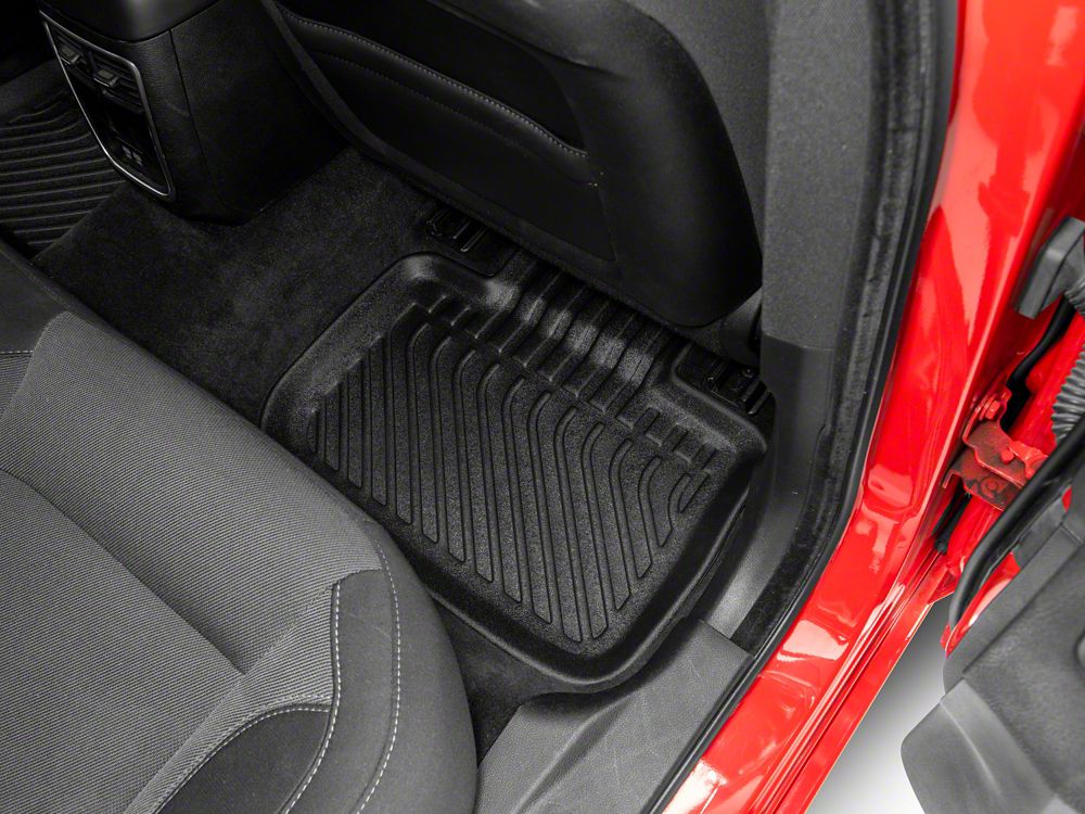 TruShield Precision Molded Front and Rear Floor Liners; Black (11-23 RWD Charger)
