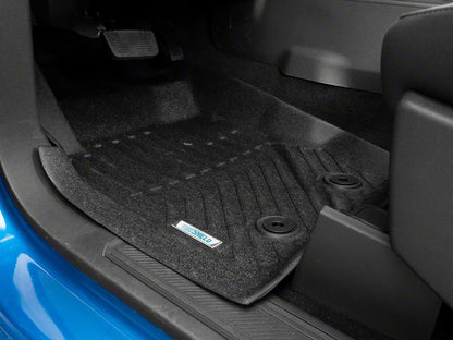 TruShield Precision Molded Front Floor Liners; Black (21-25 Bronco)