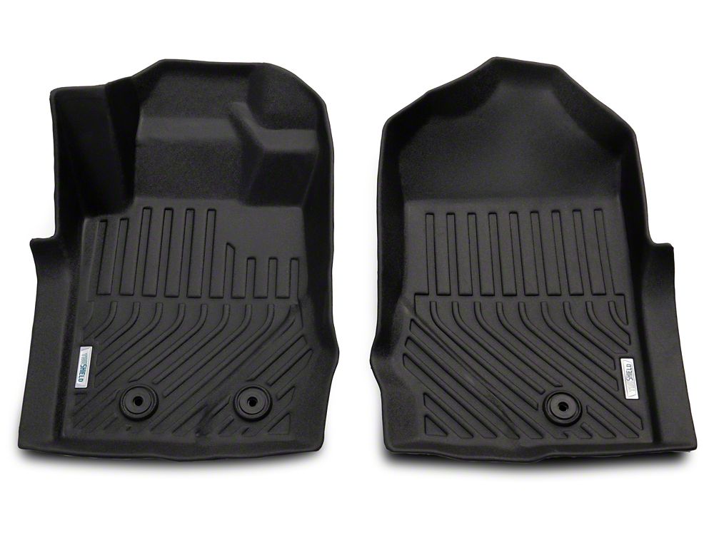 TruShield Precision Molded Front Floor Liners; Black (21-25 Bronco)