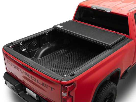 TruShield Low Profile Hard Tri-Fold Tonneau Cover (20-24 Silverado 2500 HD w/ 6.90-Foot Standard Box)