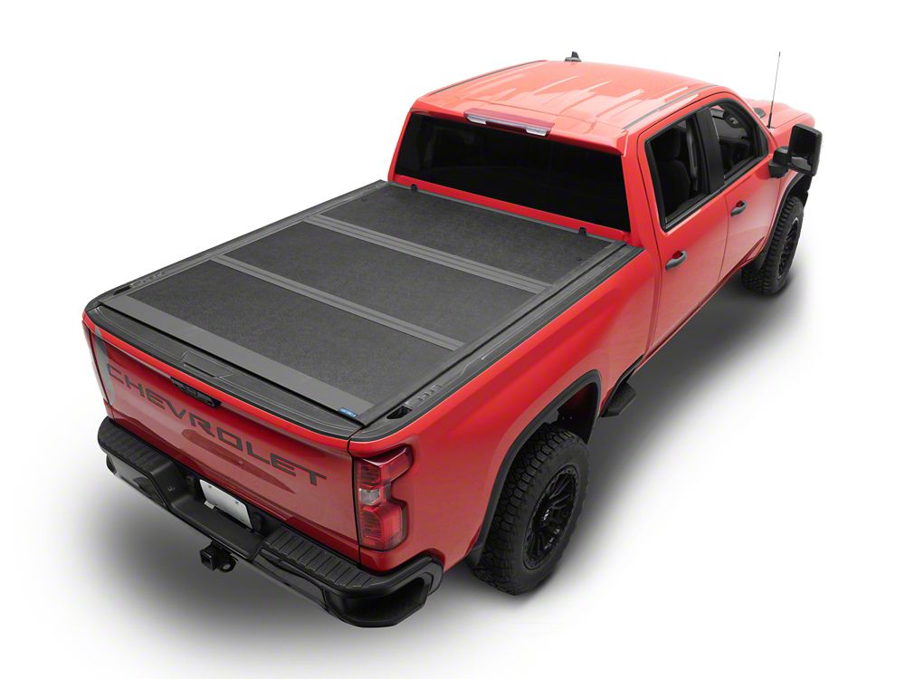 TruShield Low Profile Hard Tri-Fold Tonneau Cover (20-24 Silverado 2500 HD w/ 6.90-Foot Standard Box)