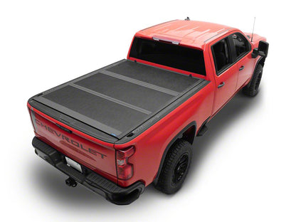 TruShield Low Profile Hard Tri-Fold Tonneau Cover (20-24 Silverado 2500 HD w/ 6.90-Foot Standard Box)