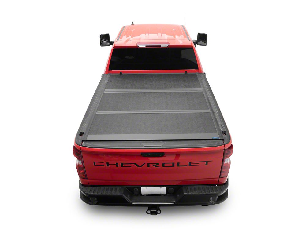 TruShield Low Profile Hard Tri-Fold Tonneau Cover (20-24 Silverado 2500 HD w/ 6.90-Foot Standard Box)