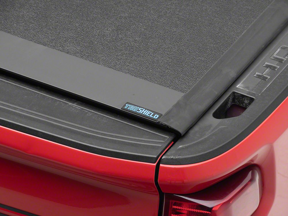 TruShield Low Profile Hard Tri-Fold Tonneau Cover (20-24 Silverado 2500 HD w/ 6.90-Foot Standard Box)