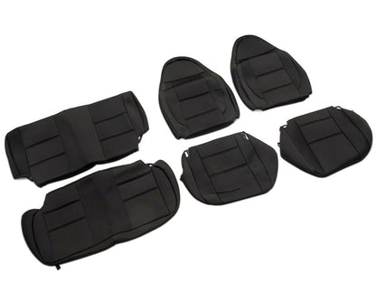 TruShield Neoprene Front and Rear Seat Covers; Black (97-02 Jeep Wrangler TJ)