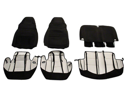 TruShield Neoprene Front and Rear Seat Covers; Black (03-06 Jeep Wrangler TJ)