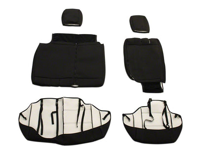 TruShield Neoprene Front and Rear Seat Covers; Black (08-10 Jeep Wrangler JK 4-Door)