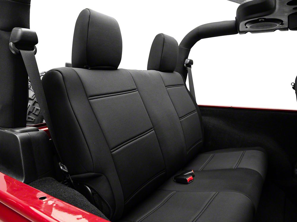 TruShield Neoprene Front and Rear Seat Covers; Black (11-12 Jeep Wrangler JK 2-Door)