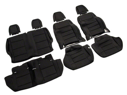 TruShield Neoprene Front and Rear Seat Covers; Black (11-12 Jeep Wrangler JK 2-Door)