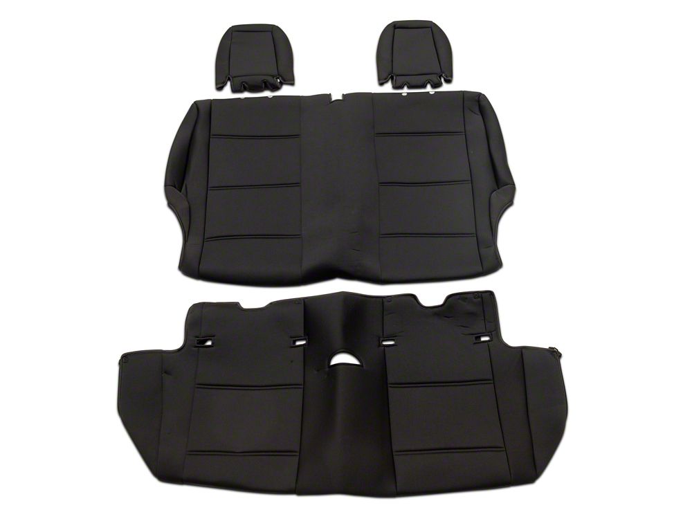 TruShield Neoprene Front and Rear Seat Covers; Black (11-12 Jeep Wrangler JK 2-Door)