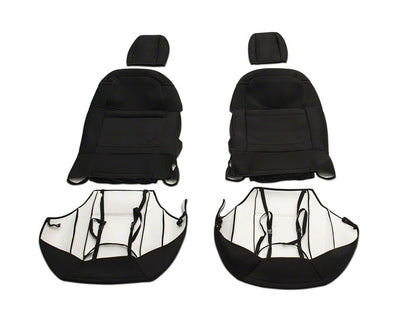 TruShield Neoprene Front and Rear Seat Covers; Black (13-18 Jeep Wrangler JK 4-Door)