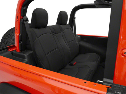 TruShield Neoprene Front and Rear Seat Covers; Black (18-25 Jeep Wrangler JL 2-Door)