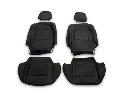 TruShield Neoprene Front and Rear Seat Covers; Black (18-25 Jeep Wrangler JL 2-Door)