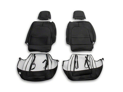 TruShield Neoprene Front and Rear Seat Covers; Black (18-25 Jeep Wrangler JL 2-Door)