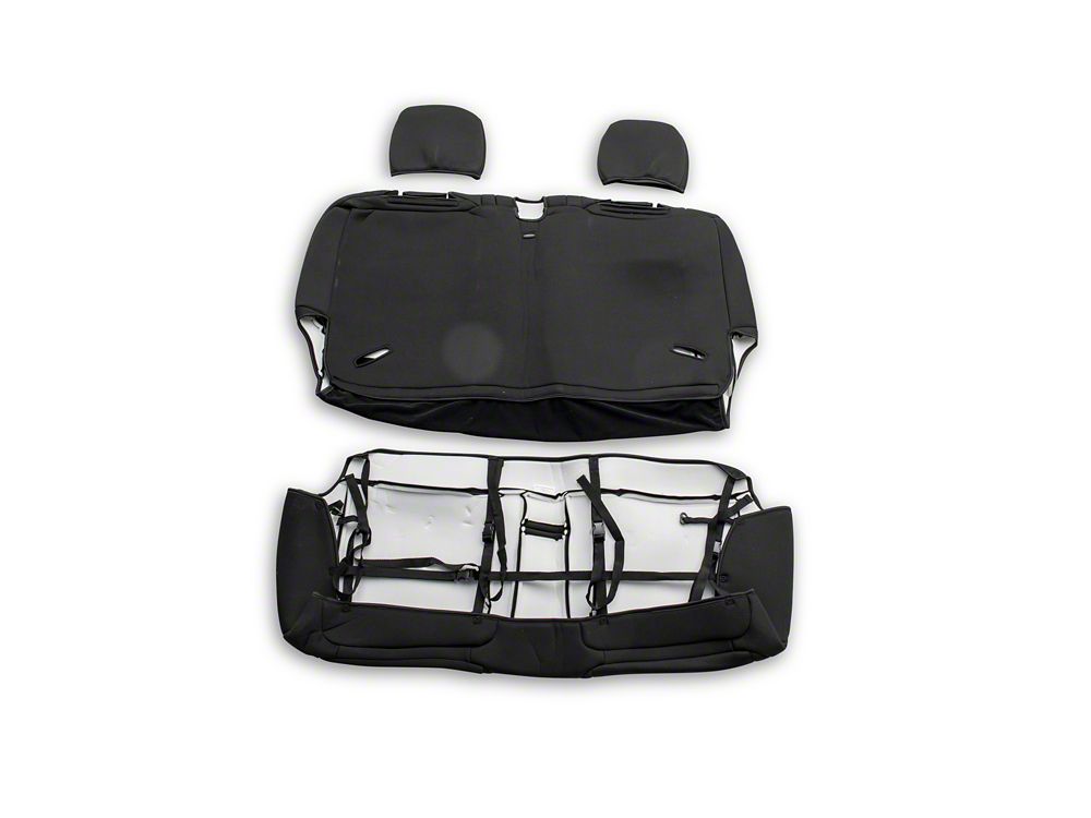 TruShield Neoprene Front and Rear Seat Covers; Black (18-25 Jeep Wrangler JL 2-Door)