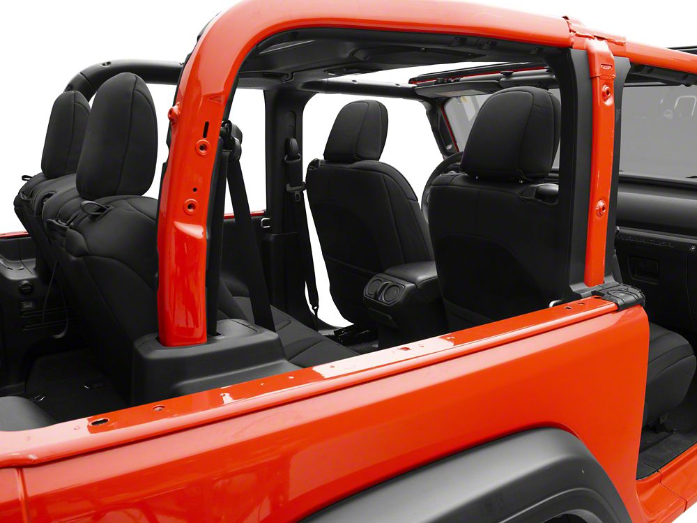 TruShield Neoprene Front and Rear Seat Covers; Black (18-25 Jeep Wrangler JL 2-Door)