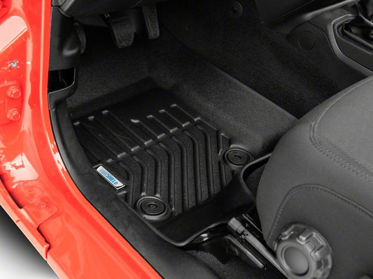 TruShield Precision Molded Front Floor Liners; Black (18-25 Jeep Wrangler JL)