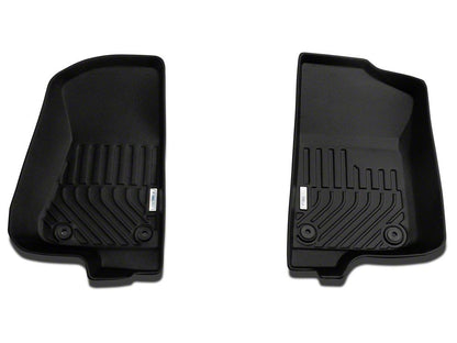 TruShield Precision Molded Front Floor Liners; Black (18-25 Jeep Wrangler JL)