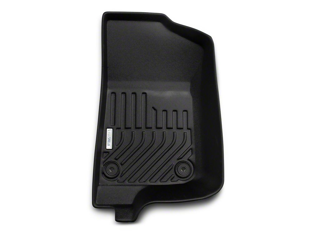 TruShield Precision Molded Front Floor Liners; Black (18-25 Jeep Wrangler JL)