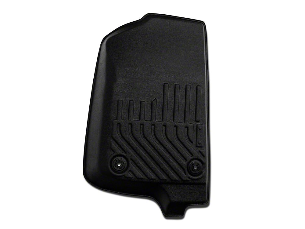 TruShield Precision Molded Front Floor Liners; Black (18-25 Jeep Wrangler JL)