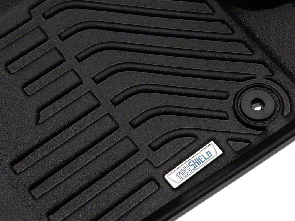 TruShield Precision Molded Front Floor Liners; Black (18-25 Jeep Wrangler JL)