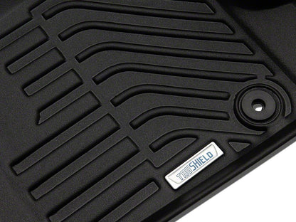 TruShield Precision Molded Front Floor Liners; Black (18-25 Jeep Wrangler JL)