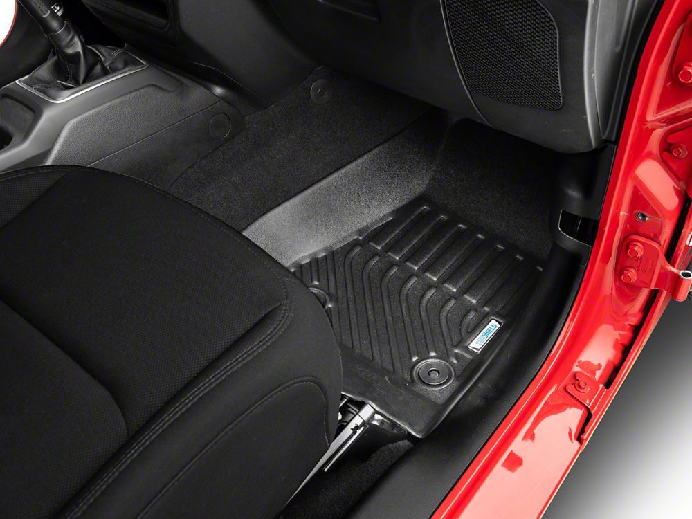 TruShield Precision Molded Front Floor Liners; Black (18-25 Jeep Wrangler JL)